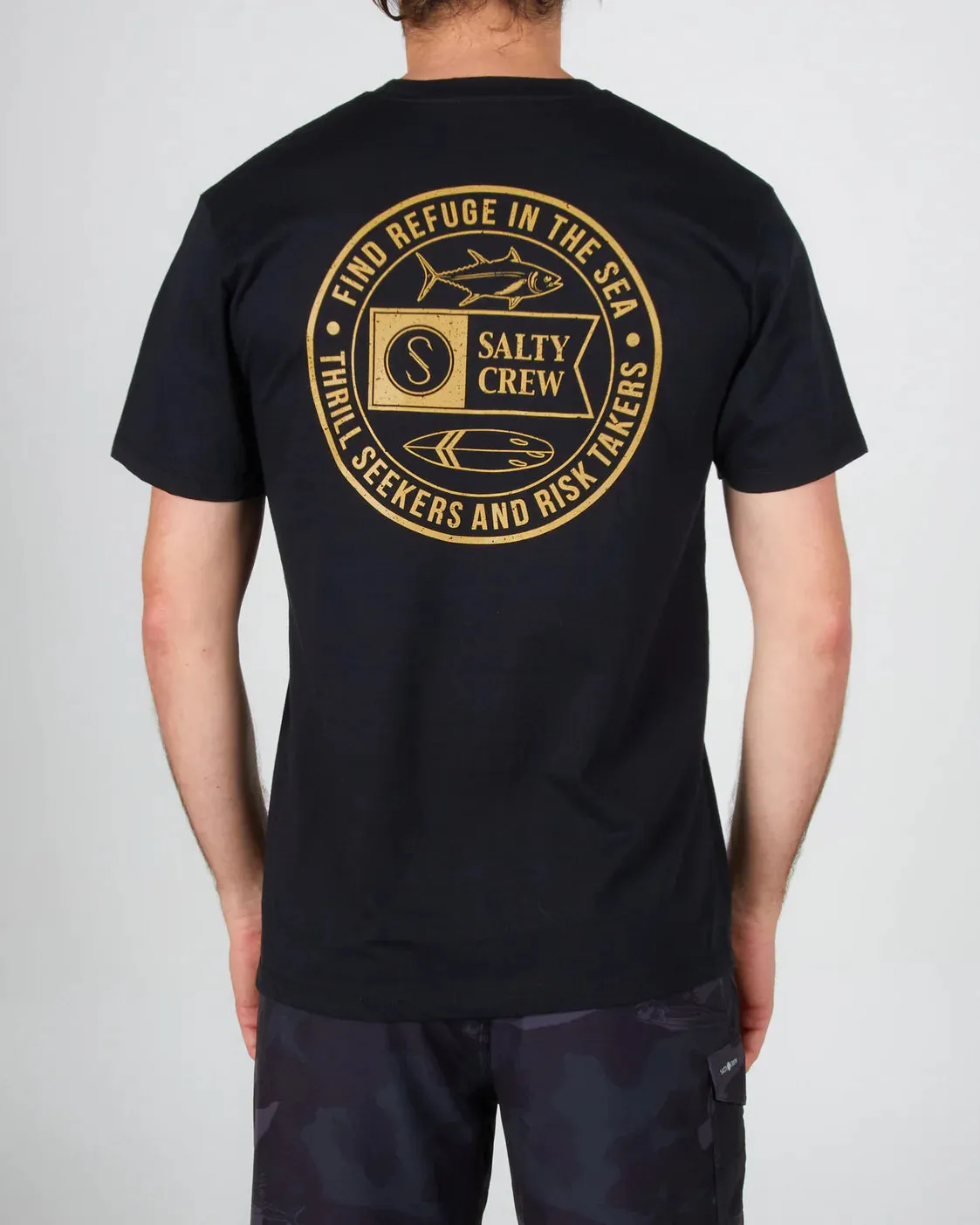 Salty Crew Legends Black S/S Premium Tee - Black sold by Sun Diego Boardshops