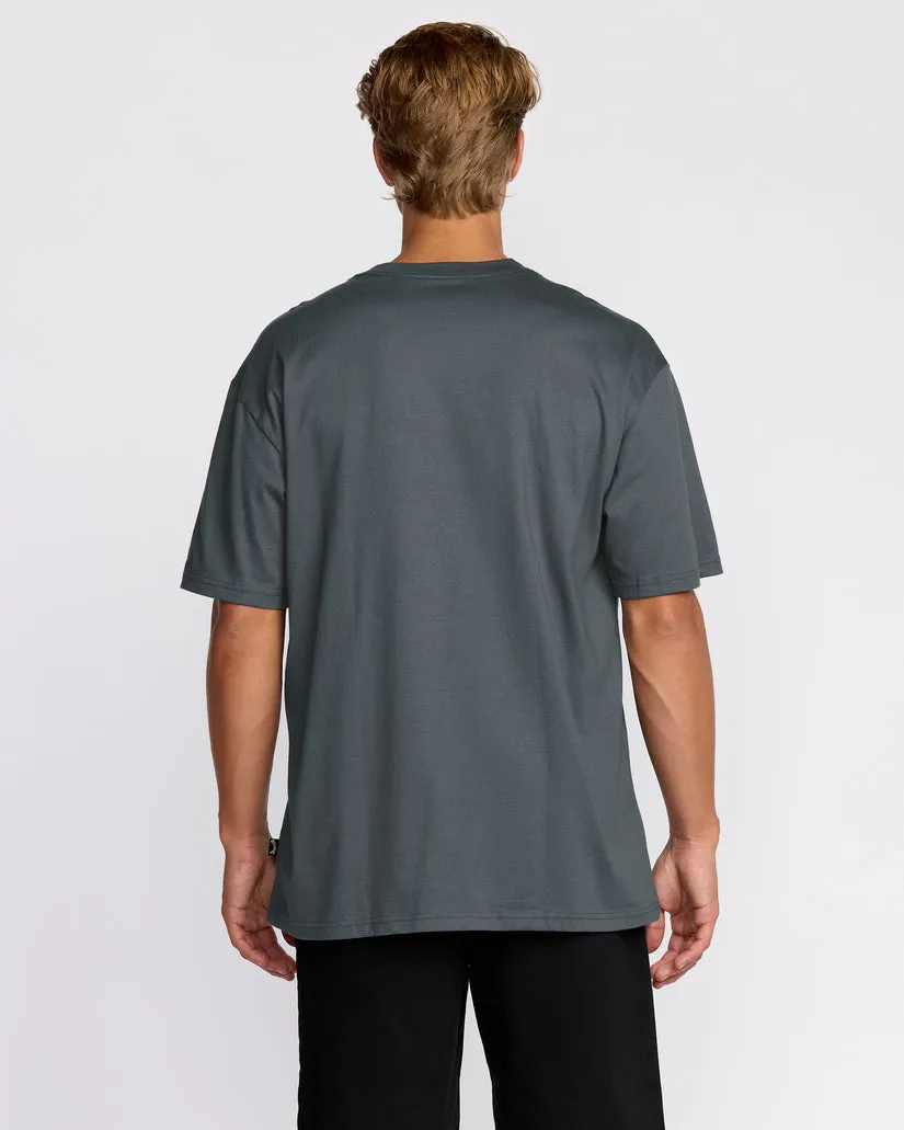 Billabong Rotor Diamond Regular Short Sleeve T-Shirt - Medium Blue sold by Sun Diego Boardshops product image thumbnail 2