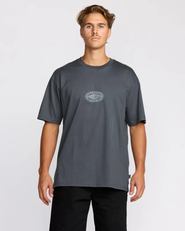 Billabong Rotor Diamond Regular Short Sleeve T-Shirt - Medium Blue sold by Sun Diego Boardshops