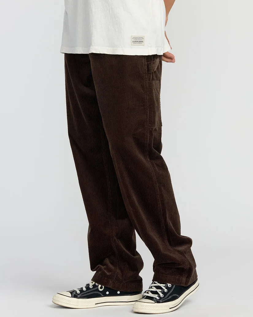 Billabong Larry Cord Garage Pants - Chocolate sold by Sun Diego Boardshops product image thumbnail 4
