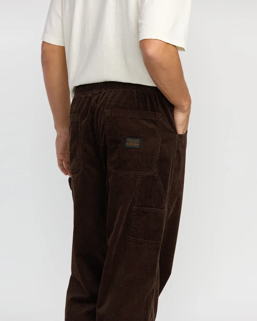 Billabong Larry Cord Garage Pants - Chocolate sold by Sun Diego Boardshops product image thumbnail 5