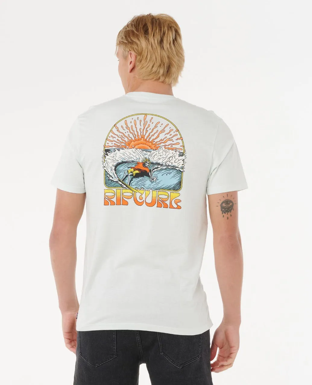 Rip Curl Grateful Shred Standard Tee - Green Mist sold by Sun Diego Boardshops product image thumbnail 2
