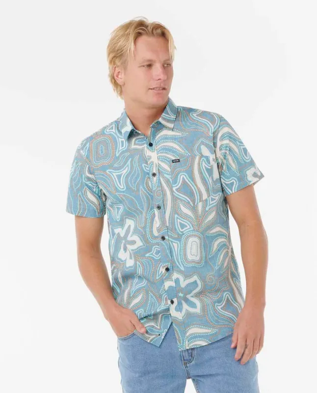 Rip Curl Barrel Killa Short Sleeve Shirt - Deep Ocean sold by Sun Diego Boardshops