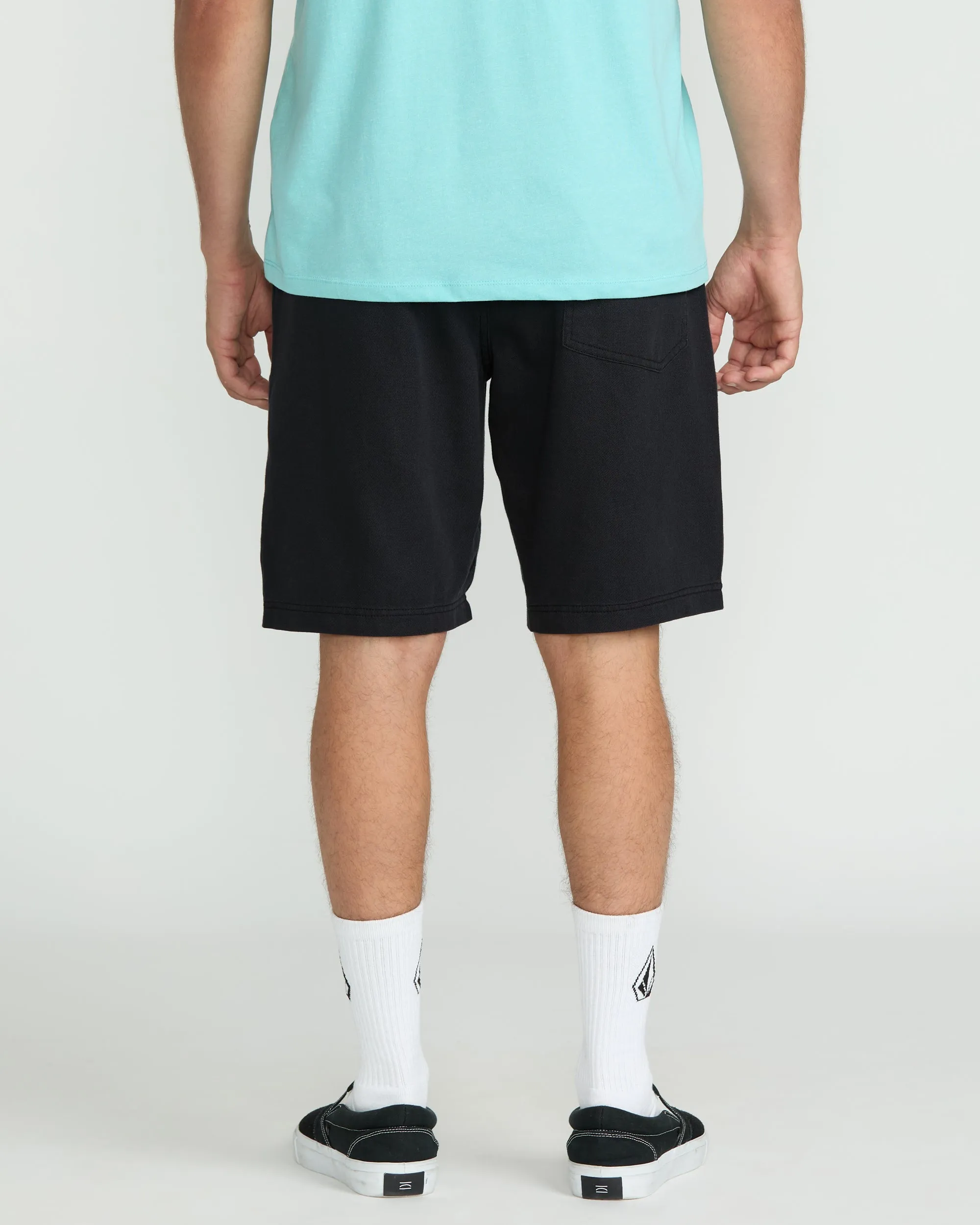 Volcom Vs91 Elastic Waist Shorts 20" - Black sold by Sun Diego Boardshops product image thumbnail 2