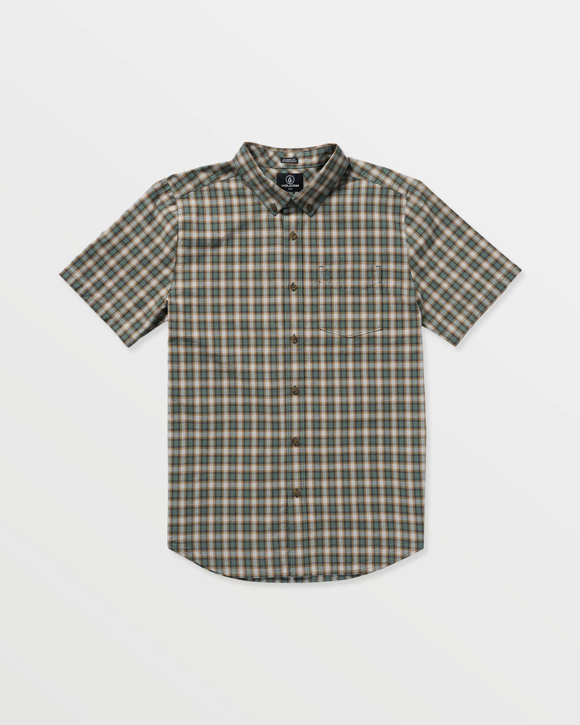 Volcom Morphew Short Sleeve Shirt - Light Olive sold by Sun Diego Boardshops product image thumbnail 2