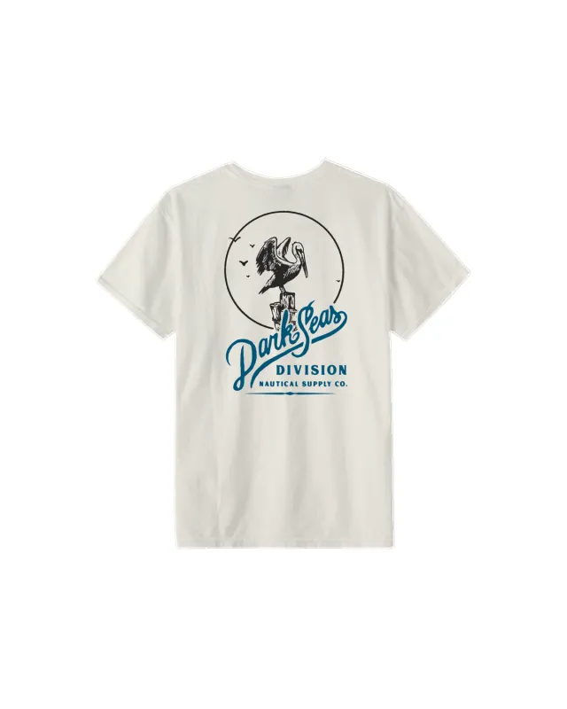 Dark Seas Advocate Pigment T-Shirt - Antique White sold by Sun Diego Boardshops