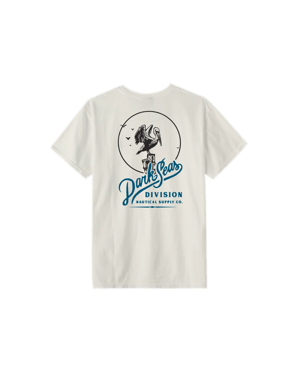 Dark Seas Advocate Pigment T-Shirt - Antique White sold by Sun Diego Boardshops