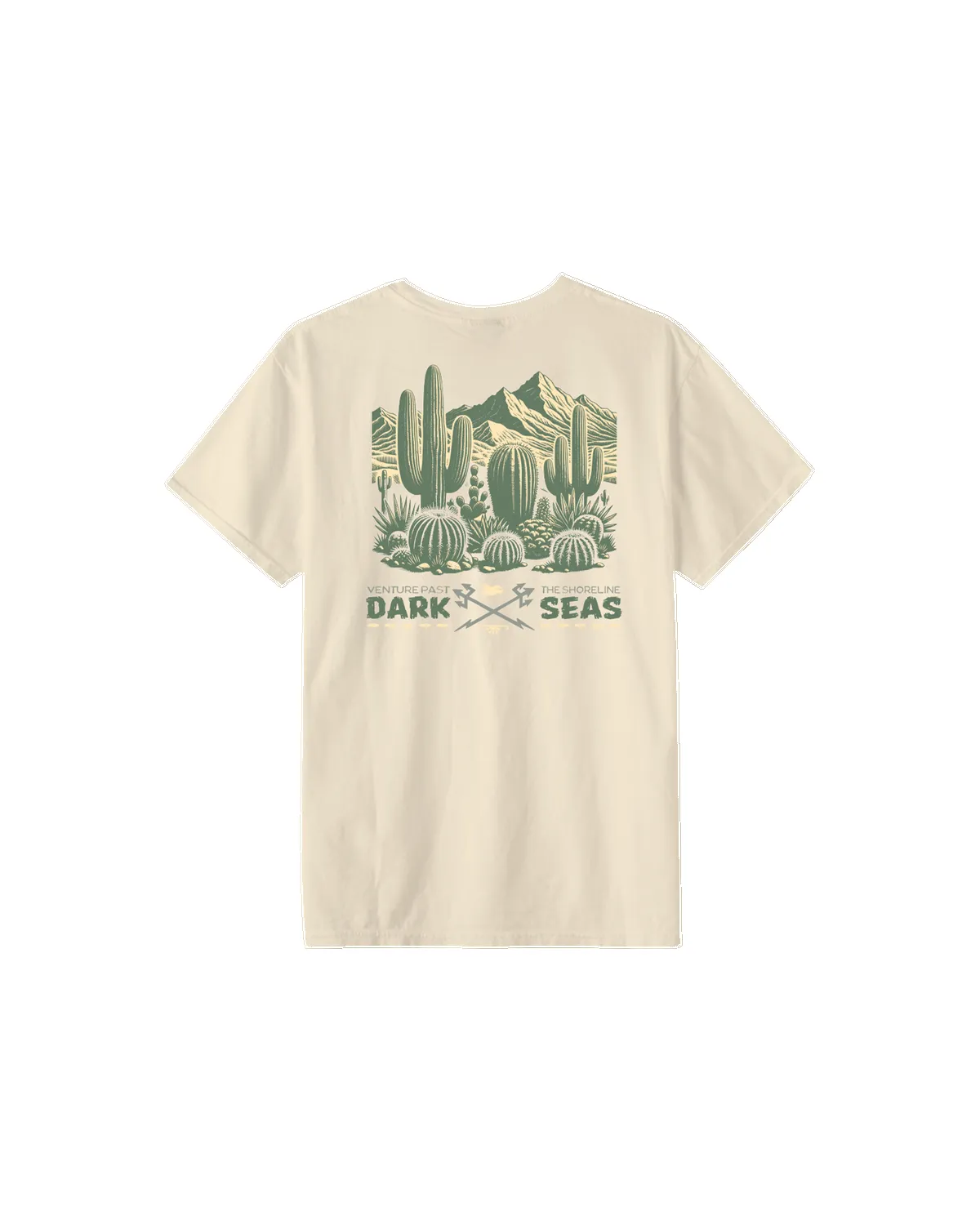 Dark Seas High & Dry Pigment T-Shirt - Tofu sold by Sun Diego Boardshops