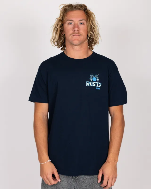 Rusty Resort 85 Tee - Navy sold by Sun Diego Boardshops