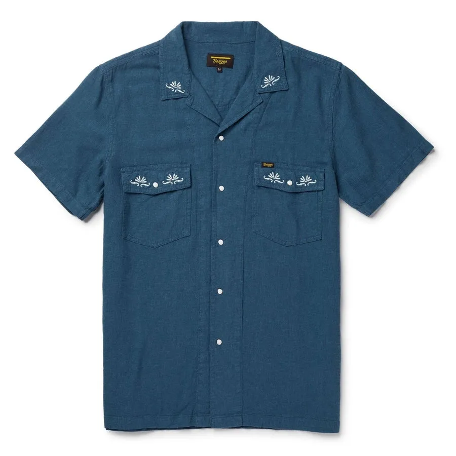 Seager Whippersnapper Short Sleeve Shirt - Navy sold by Sun Diego Boardshops