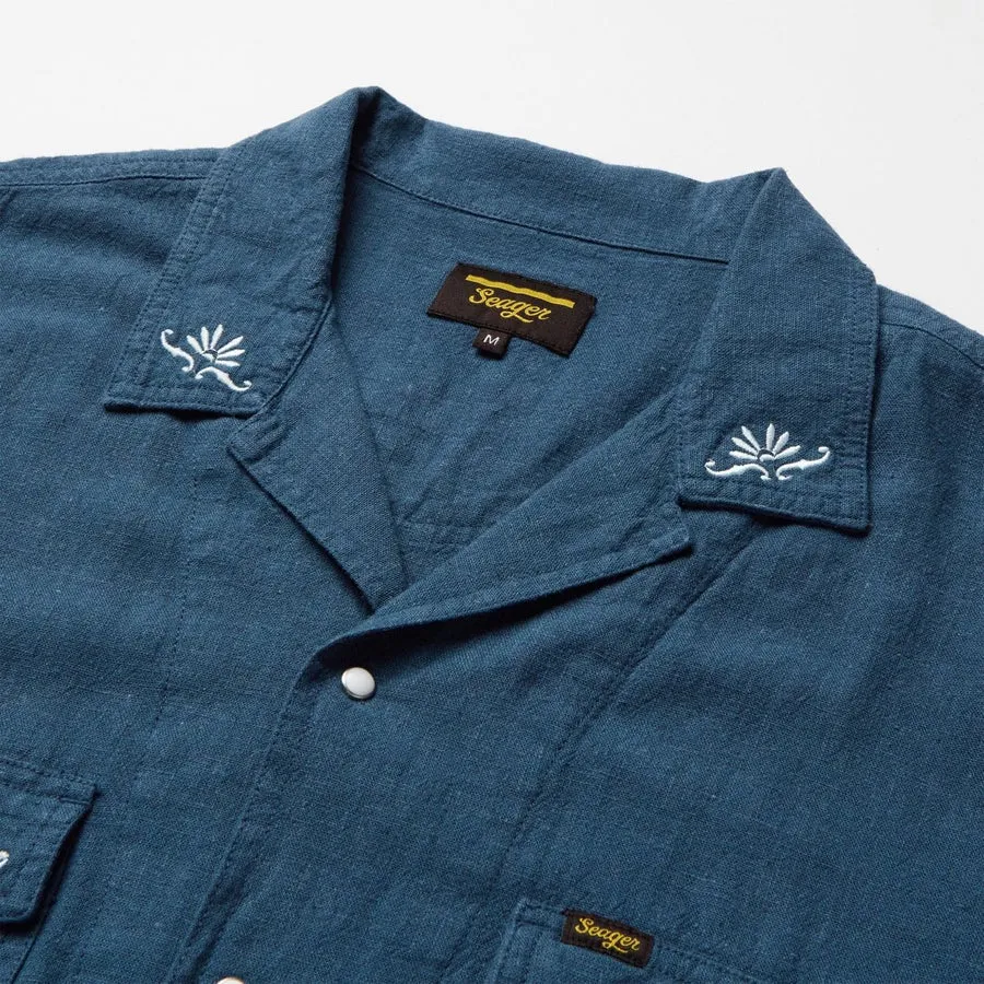 Seager Whippersnapper Short Sleeve Shirt - Navy sold by Sun Diego Boardshops product image thumbnail 3