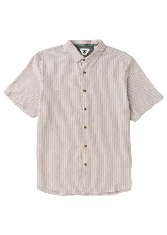 Vissla J Linen Short Sleeve Shirt - Plum sold by Sun Diego Boardshops