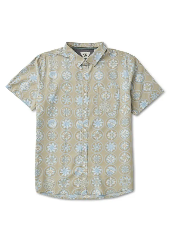 Vissla Sun Medallions Eco Short Sleeve Shirt - Dark Khaki sold by Sun Diego Boardshops