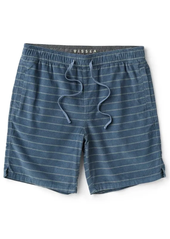 Vissla Rails Cord 18" Elastic Walkshort - Blue Haze sold by Sun Diego Boardshops