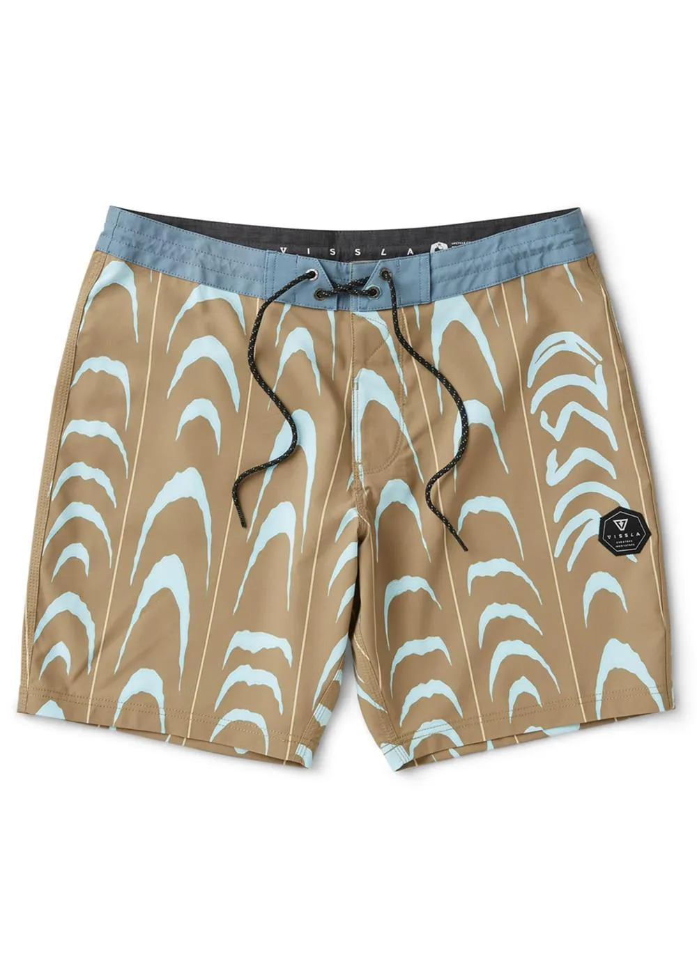 Vissla Monster Stripes 18.5" Boardshort - Dark Khaki sold by Sun Diego Boardshops