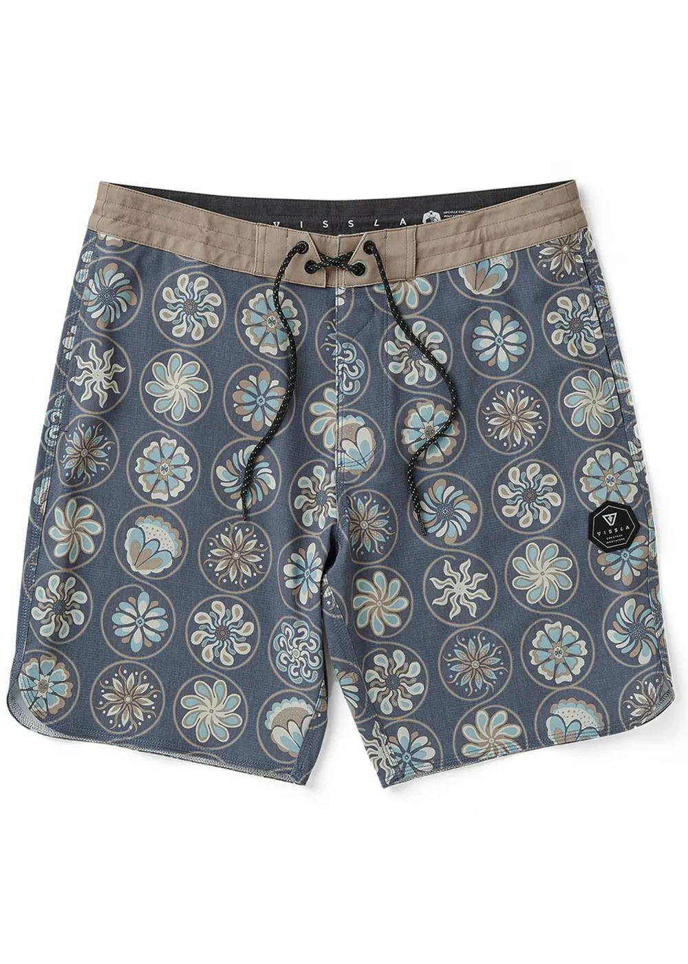 Vissla Sun Medallions 18.5" Boardshort - Graphite sold by Sun Diego Boardshops