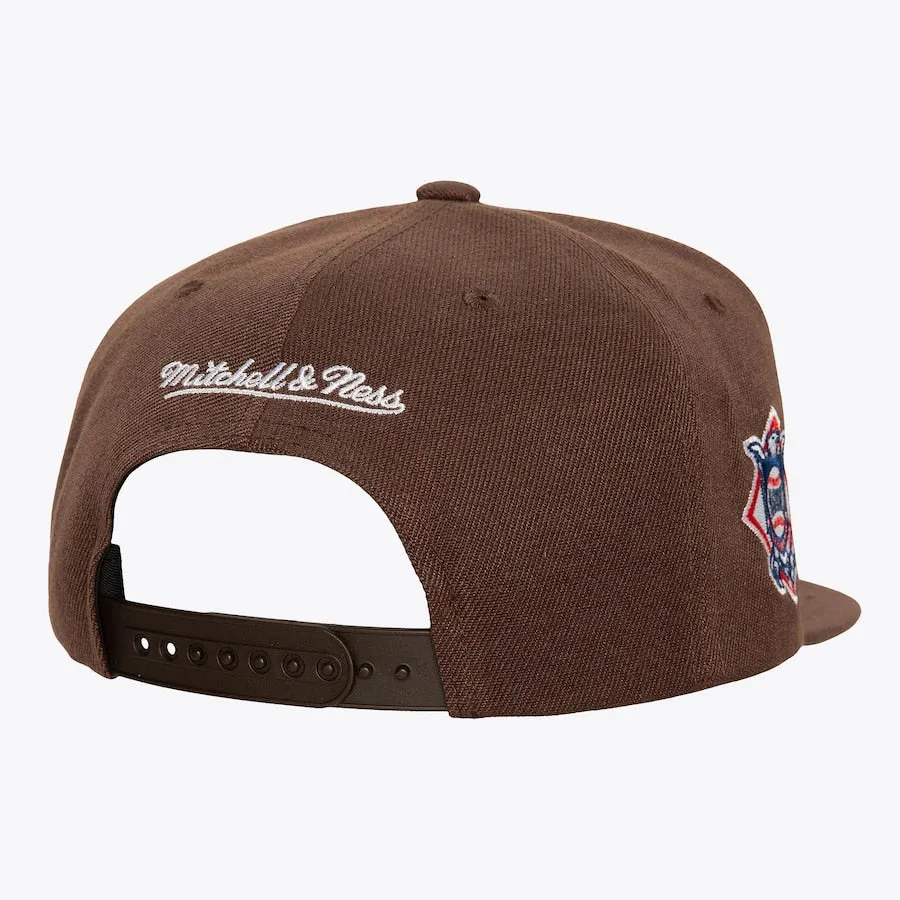 Mitchell & Ness San Diego Padres League Patch Snapback Hat - Brown sold by Sun Diego Boardshops product image thumbnail 2