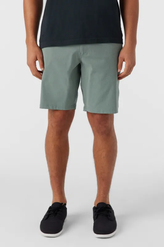 O`Neill Reserve Light Check 19" Hybrid Shorts - Dark Olive sold by Sun Diego Boardshops