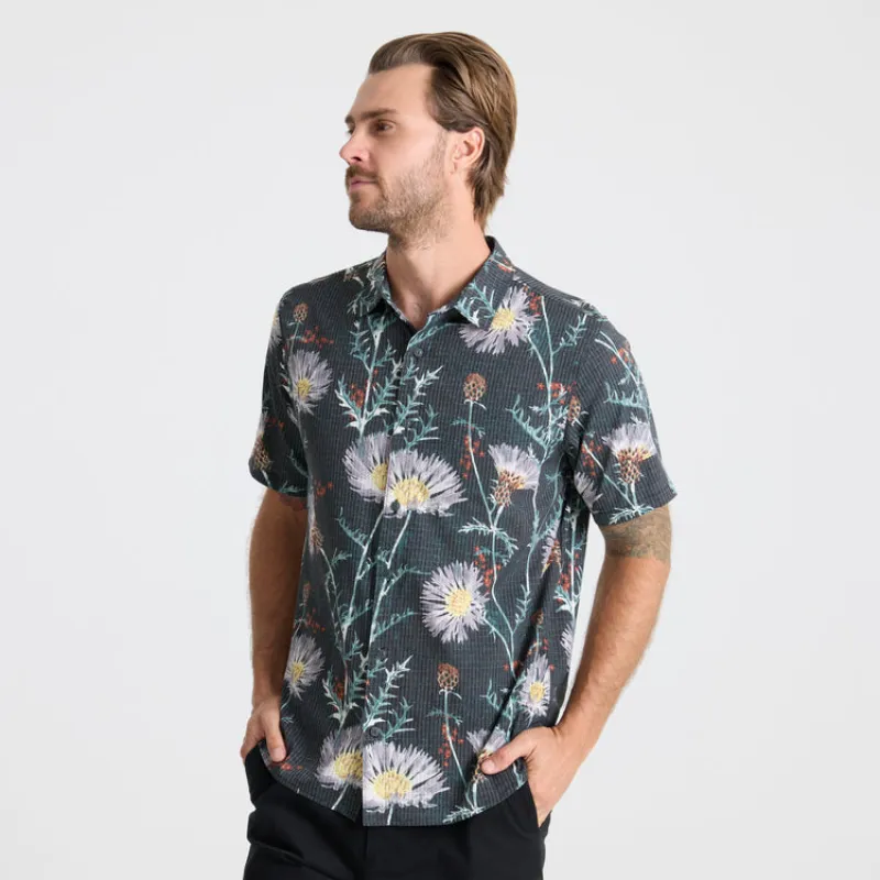 Roark Bless Up Breathable Stretch Shirt - Onyx sold by Sun Diego Boardshops