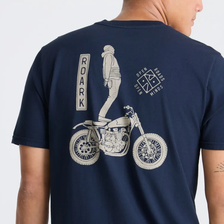 Roark Ghostrider Premium Tee - Navy sold by Sun Diego Boardshops product image thumbnail 3