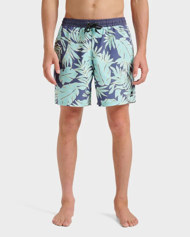 Quiksilver Everyday Trippin Palm Swim Trunks - Graystone made by Quiksilver