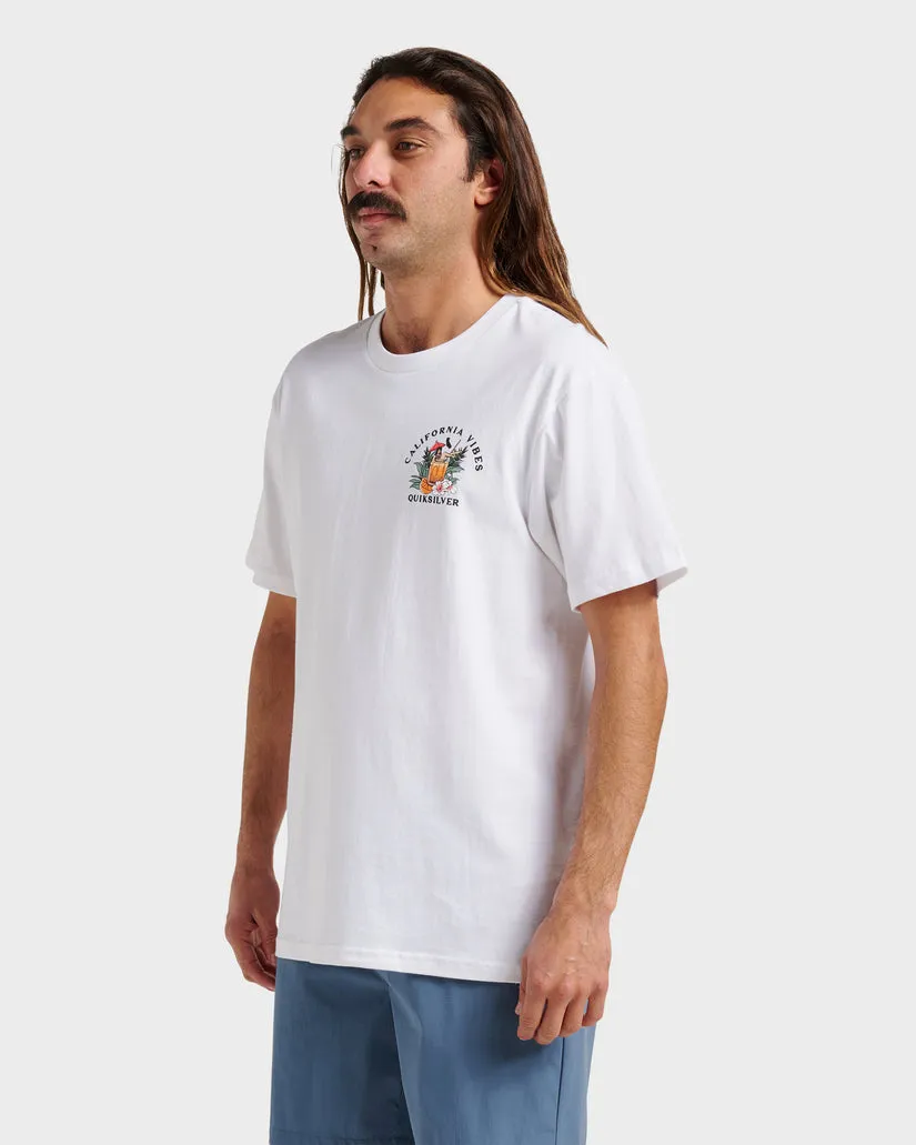 Quiksilver Ca California Vibes Classic T-Shirt - White sold by Sun Diego Boardshops product image thumbnail 3