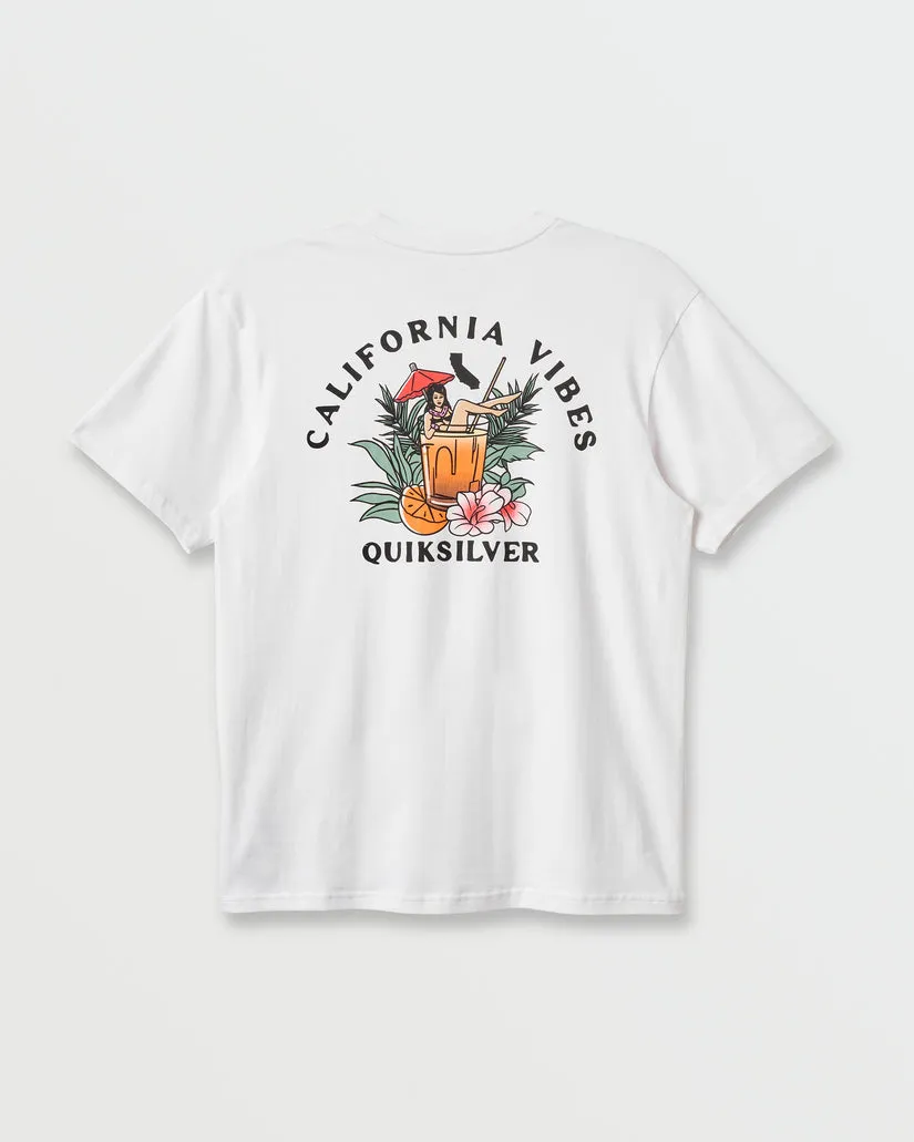 Quiksilver Ca California Vibes Classic T-Shirt - White sold by Sun Diego Boardshops