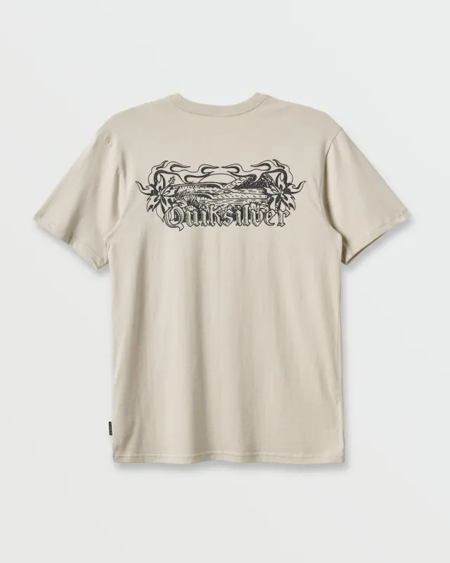 Quiksilver Backyard Classic T-Shirt - Moonstruck sold by Sun Diego Boardshops
