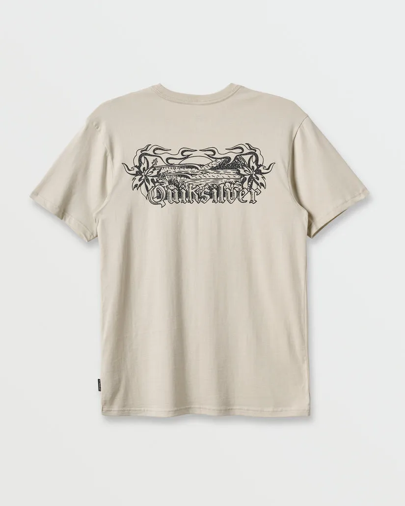 Quiksilver Backyard Classic T-Shirt - Moonstruck sold by Sun Diego Boardshops