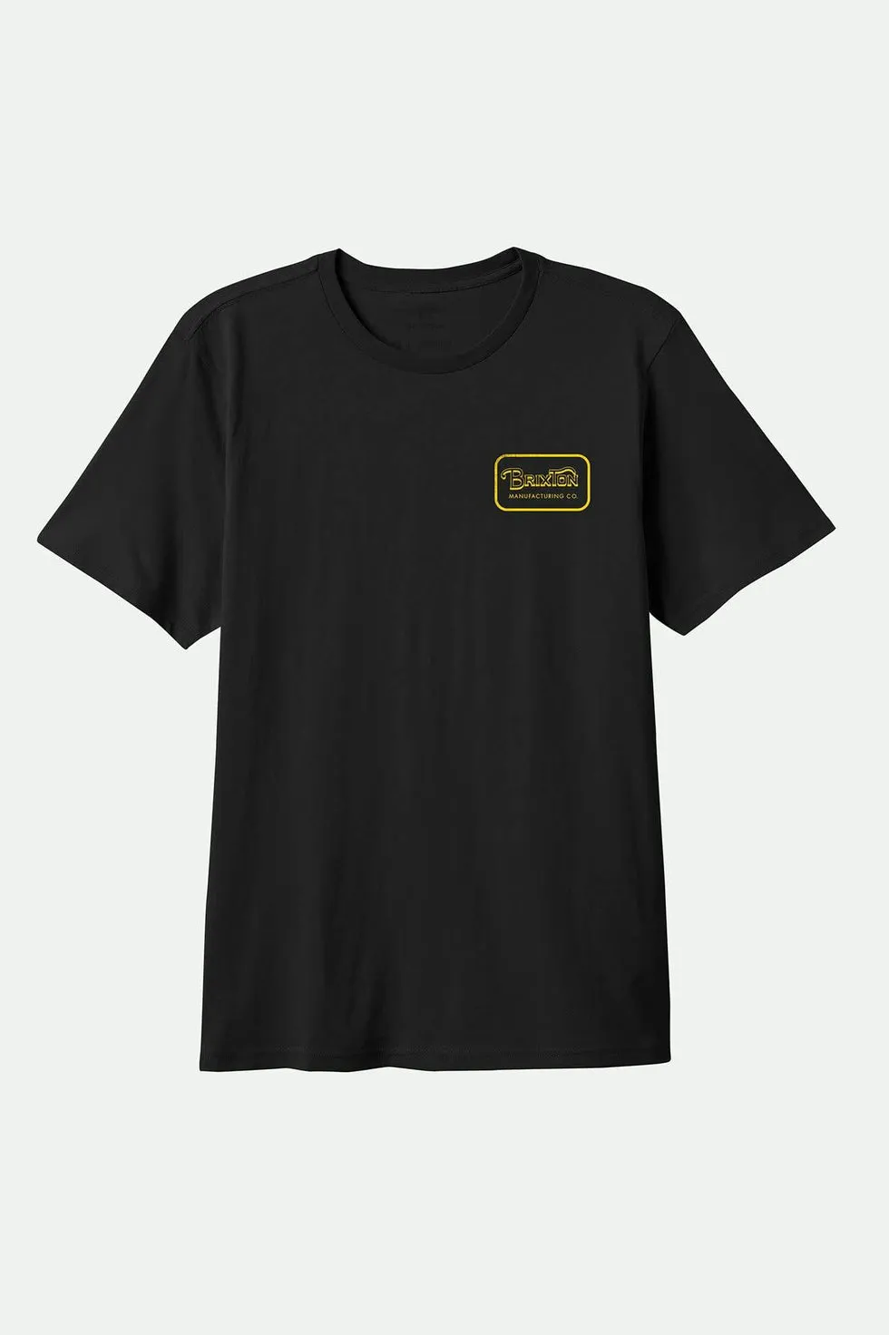 Brixton Grade Standard T-Shirt - Black/Dark Yellow sold by Sun Diego Boardshops product image thumbnail 2