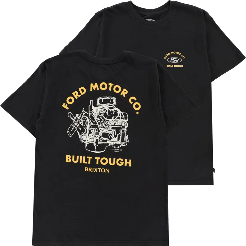 Brixton Brixton X Ford Built Tough T-Shirt - Burnt Rubber sold by Sun Diego Boardshops