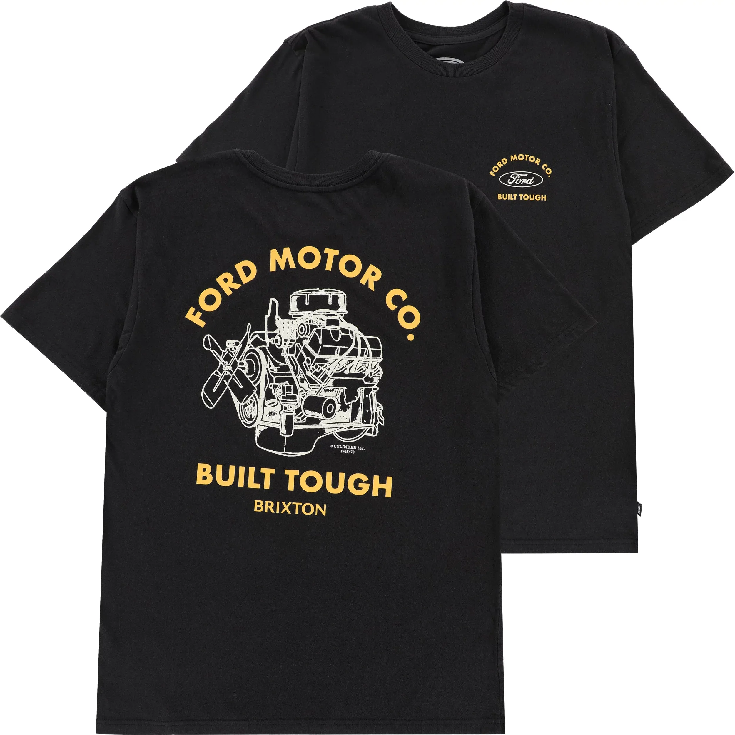 Brixton Brixton X Ford Built Tough T-Shirt - Burnt Rubber sold by Sun Diego Boardshops