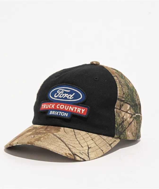 Brixton Brixton X Ford Truck Country Snapback Hat - Burnt Rubber/ Camo made by Brixton