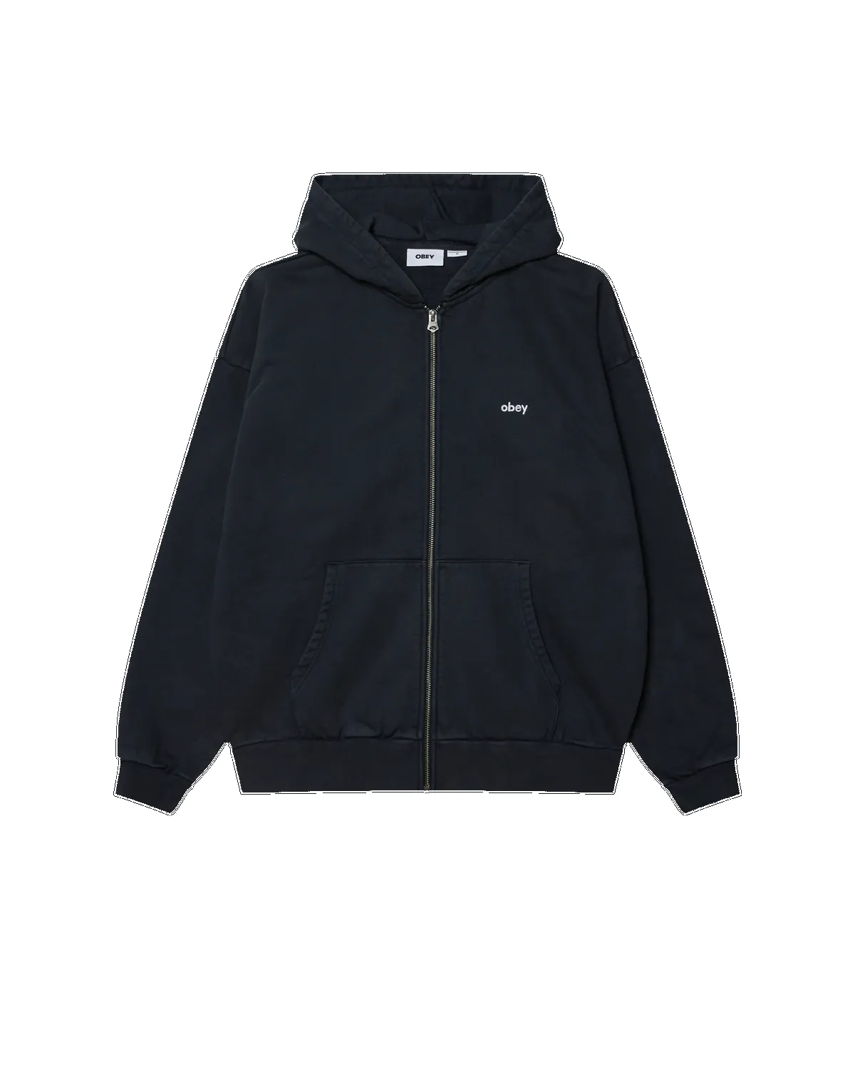 Obey Lowercase Pigment Zip Hood - Pigment Dark Navy sold by Sun Diego Boardshops