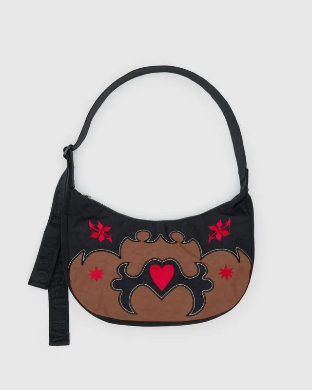 Baggu Medium Nylon Crescent Bag - Western Applique sold by Sun Diego Boardshops