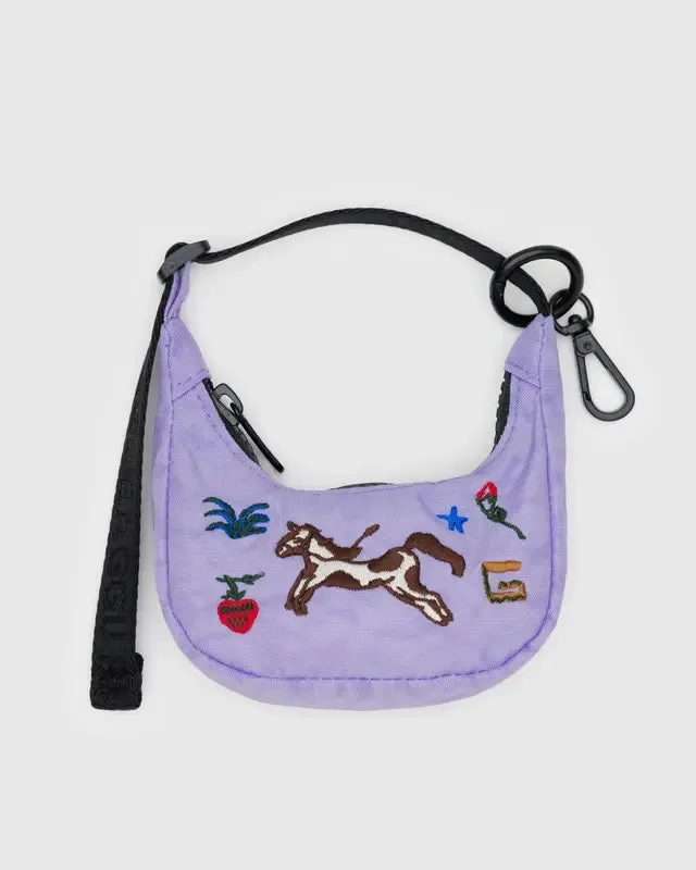 Baggu Crescent Bag Charm - Embroidered Pony sold by Sun Diego Boardshops