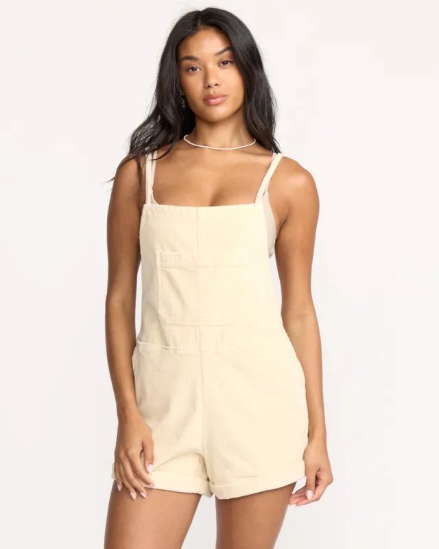 Billabong Wild Pursuit Cord Overall - White Cap sold by Sun Diego Boardshops