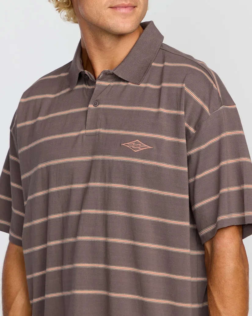 Billabong Shibuya Short Sleeve Polo Shirt - Grey Violet sold by Sun Diego Boardshops product image thumbnail 3