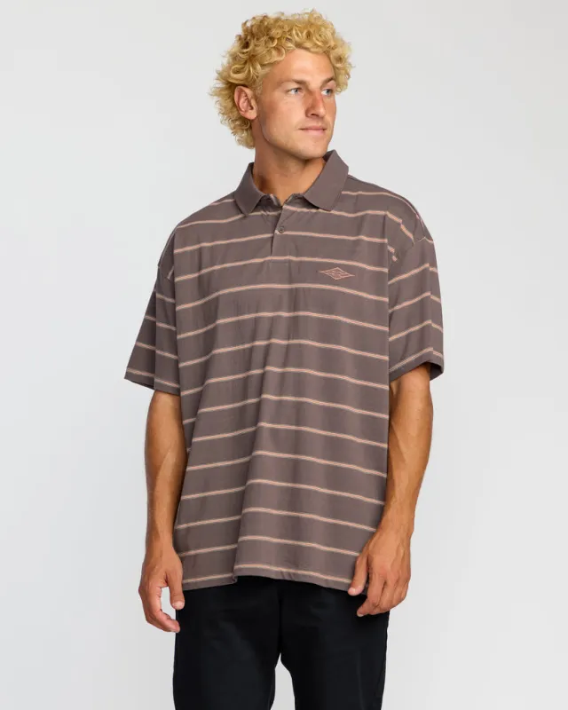Billabong Shibuya Short Sleeve Polo Shirt - Grey Violet sold by Sun Diego Boardshops