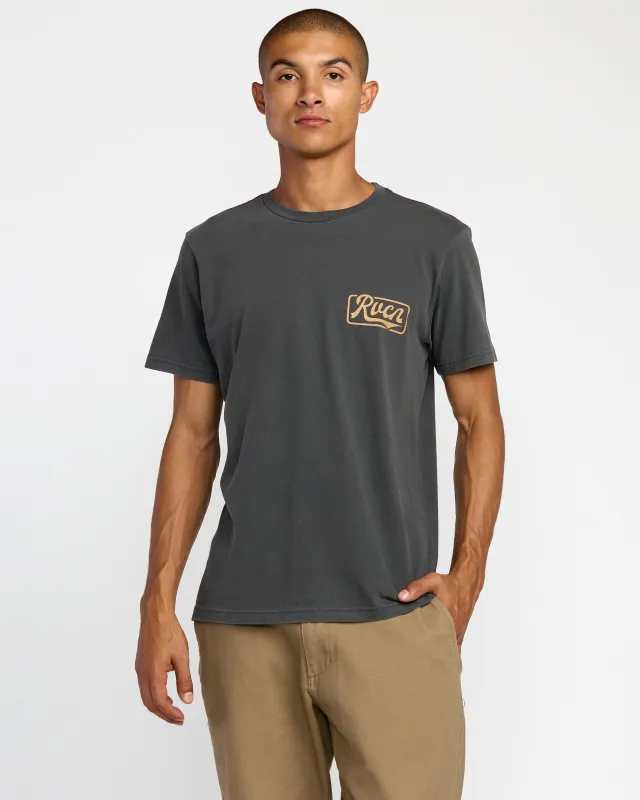 RVCA Frame Up Short Sleeve - Pirate Black sold by Sun Diego Boardshops