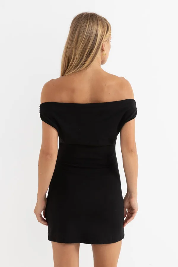Rhythm Juno Mini Dress - Black sold by Sun Diego Boardshops product image thumbnail 3