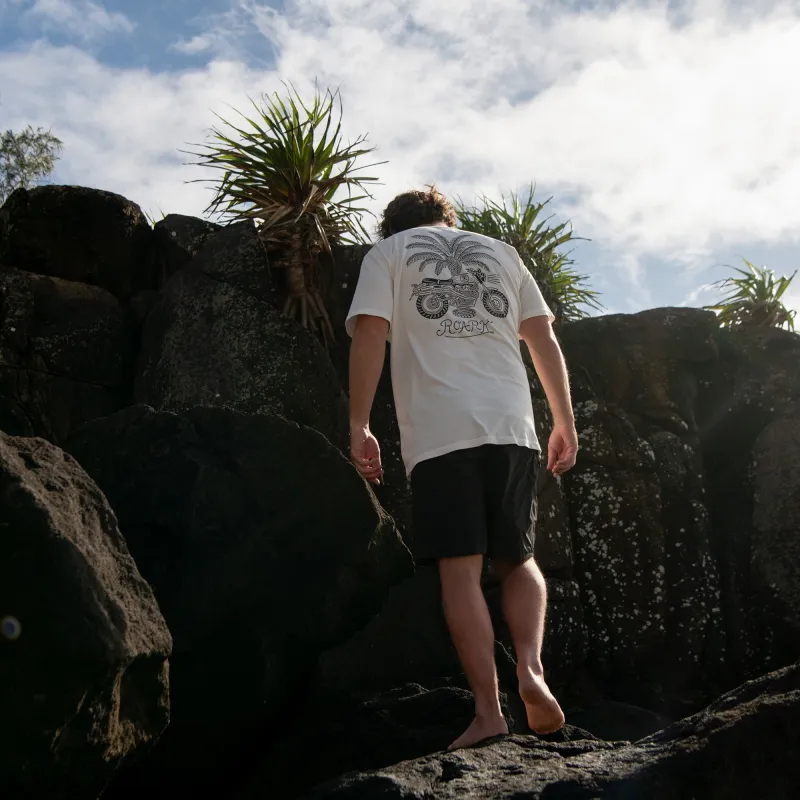 Roark Moto Premium Tee - Off White sold by Sun Diego Boardshops