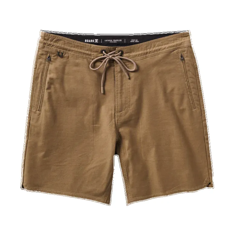 Roark Layover Traveler Shorts - Dark Khaki sold by Sun Diego Boardshops