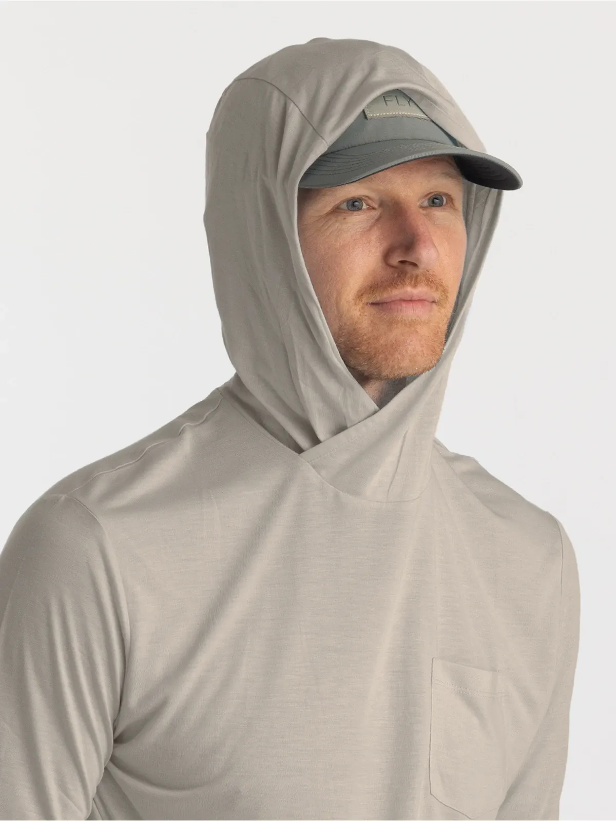 Free Fly Men'S Bamboo Lightweight Hoodie - Sandstone sold by Sun Diego Boardshops product image thumbnail 3