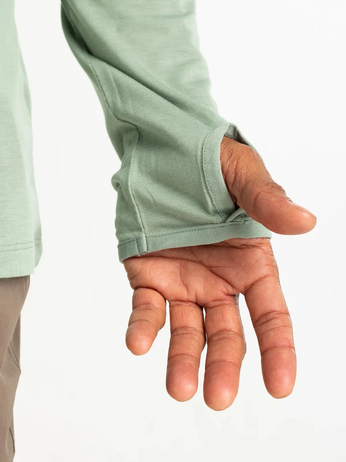 Free Fly Men'S Bamboo Lightweight Hoodie - Palm Green sold by Sun Diego Boardshops product image thumbnail 3