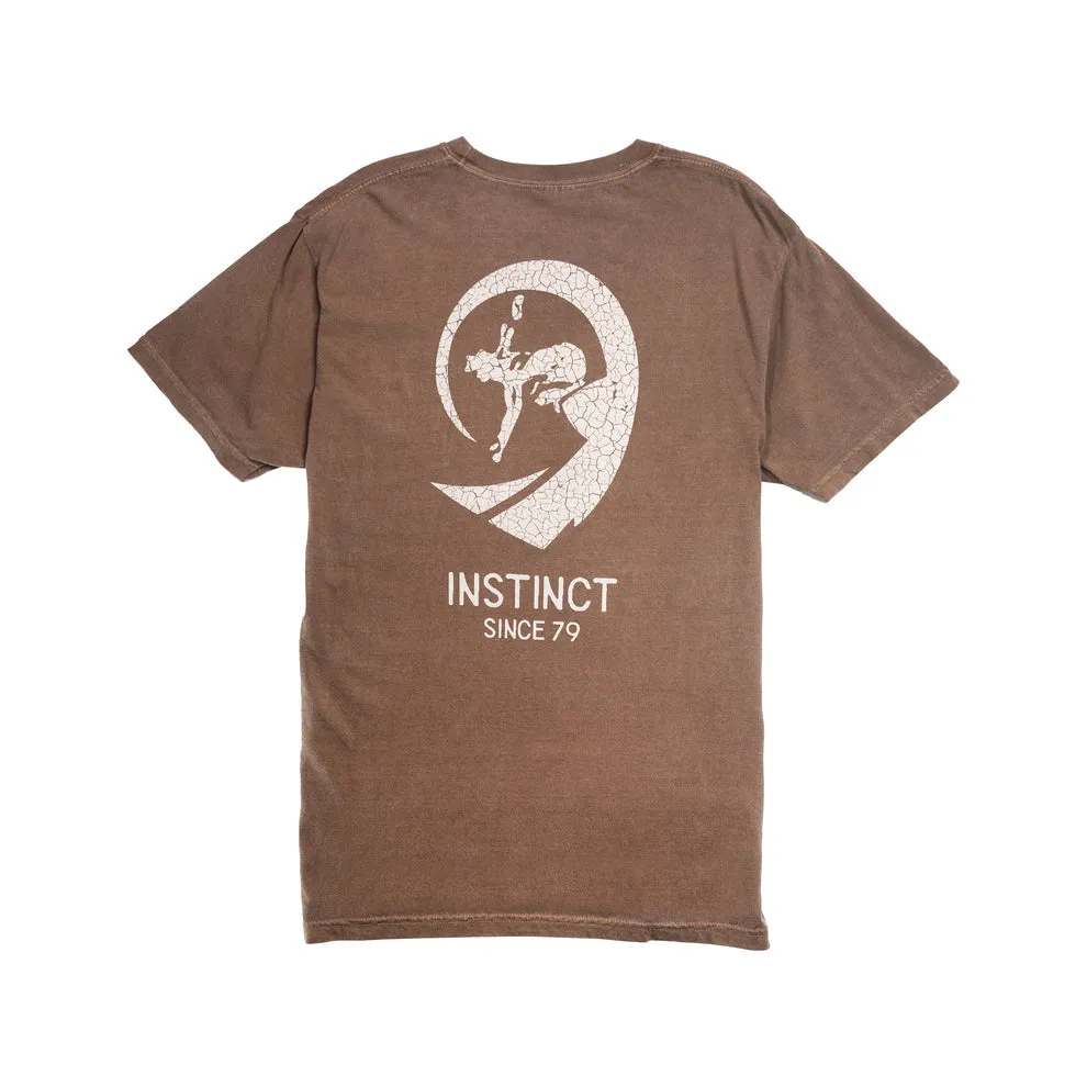 Instinct Painted Tube Rider Tee - Espresso sold by Sun Diego Boardshops
