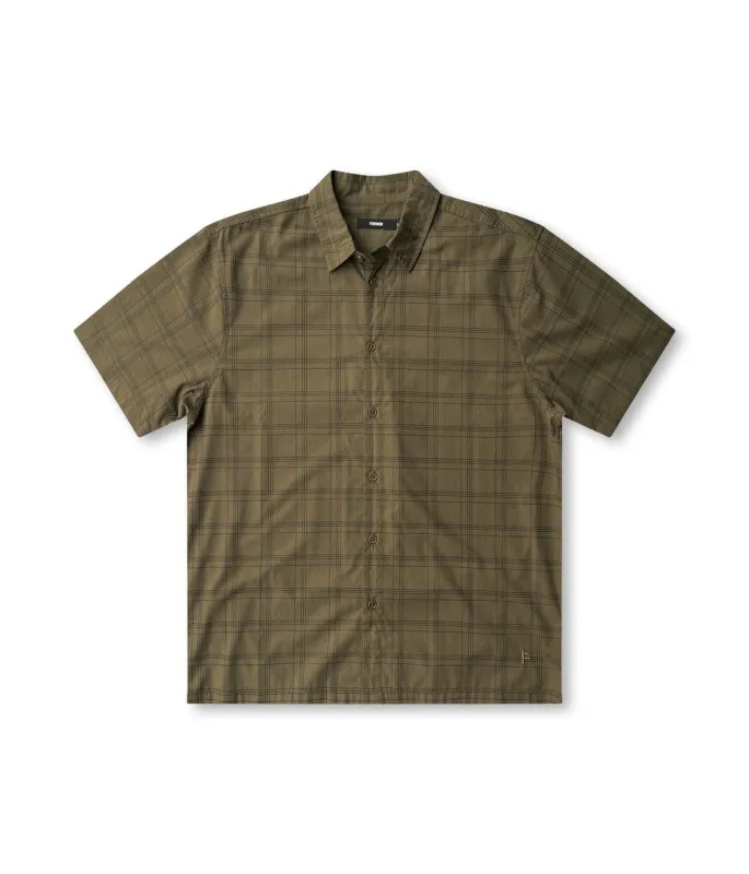 Former Windowpane Short Sleeve Shirt - Olive sold by Sun Diego Boardshops