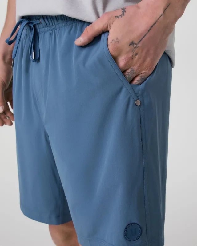 Vuori Kore Short Lined 7" - Pool Blue Tonal sold by Sun Diego Boardshops