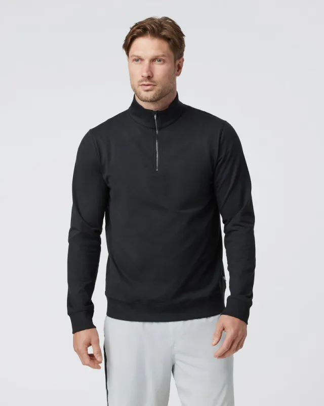 Vuori Coronado Half Zip - Black Heather sold by Sun Diego Boardshops