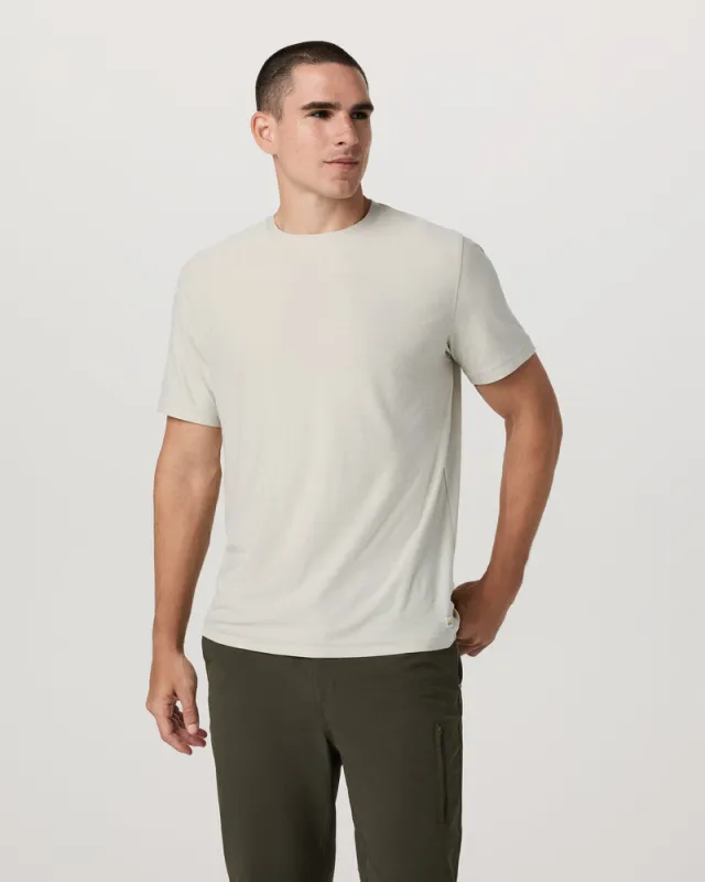 Vuori Strato Tech Tee - Mushroom Heather sold by Sun Diego Boardshops